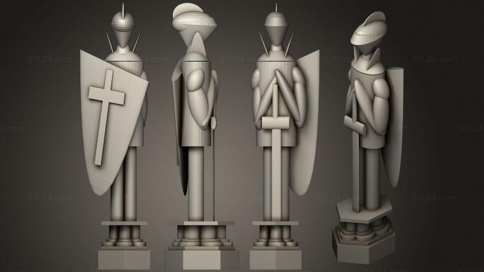 Figurines simple (Harry potter wizard chess pieces2, STKPR_1846) 3D models for cnc