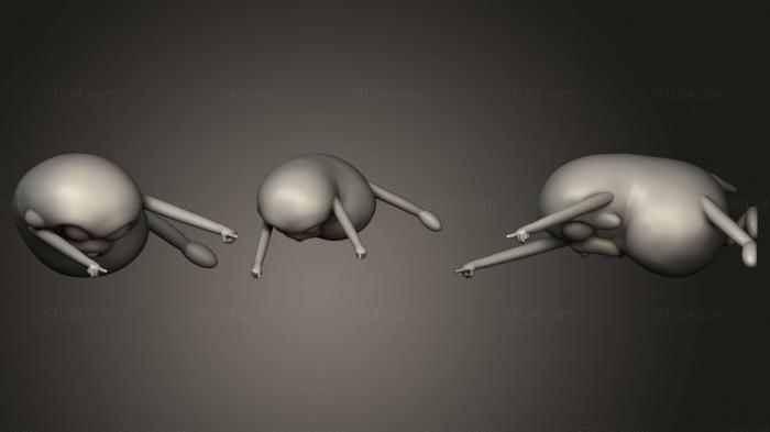 Figurines simple (Jake the Dog, STKPR_1883) 3D models for cnc