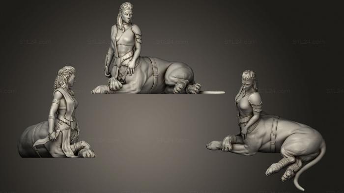 Figurines simple (Lamia Tabletop Miniature, STKPR_1901) 3D models for cnc