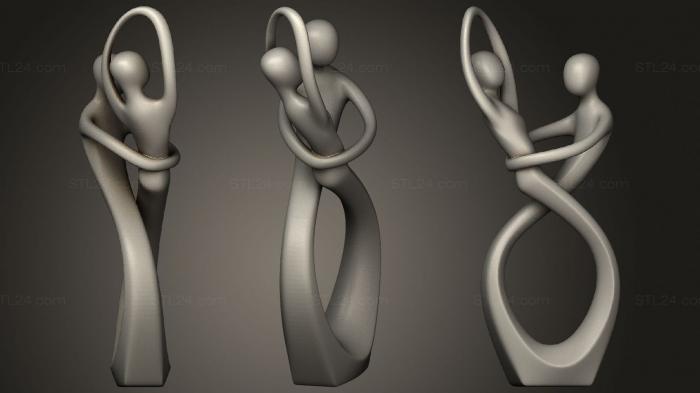 Статуэтки упрощенные (Статуя Танца Любви, STKPR_1919) 3D модель для ЧПУ станка
