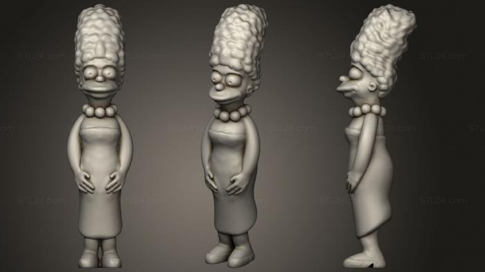 Figurines simple (Marge Simpson, STKPR_1945) 3D models for cnc
