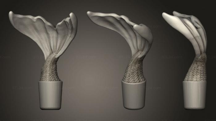 Figurines simple (Mermaid Stopper, STKPR_1955) 3D models for cnc