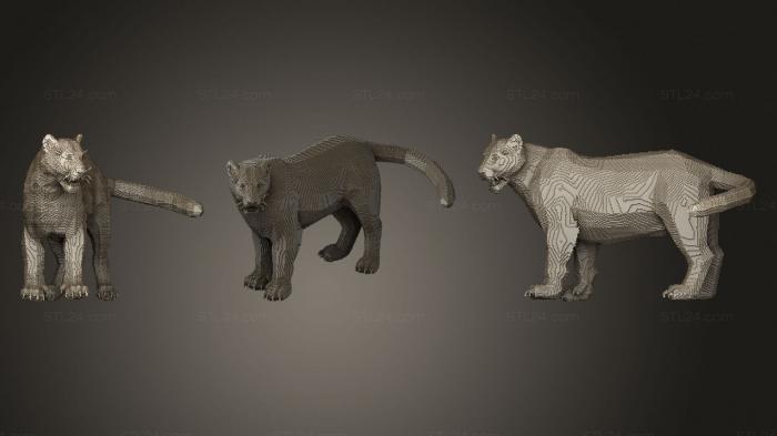 Figurines simple (Minecraft Jaguar, STKPR_2025) 3D models for cnc