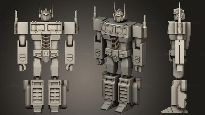 Figurines simple (Optimus Prime G1, STKPR_2148) 3D models for cnc