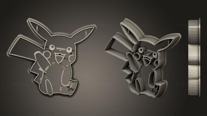 Figurines simple (Pikachu TH, STKPR_2173) 3D models for cnc