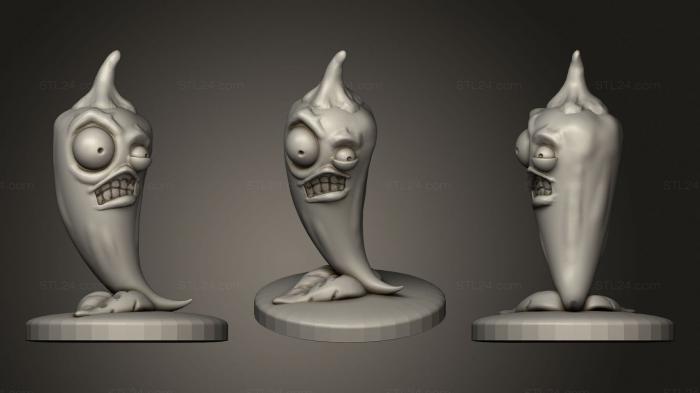 Figurines simple (Plants VS Zombies, STKPR_2177) 3D models for cnc