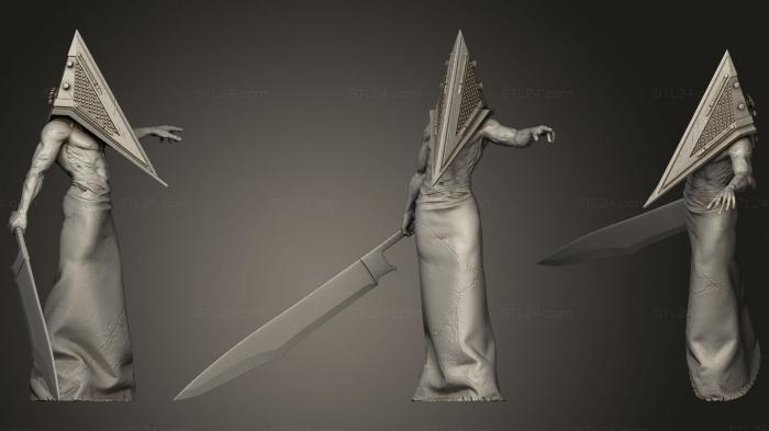 Figurines simple (Pyramid Head, STKPR_2192) 3D models for cnc