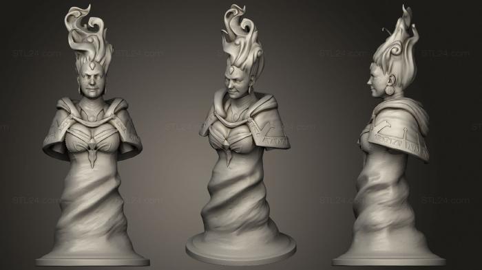 Figurines simple (Queen Lina Dota 2 Chess Piece, STKPR_2194) 3D models for cnc