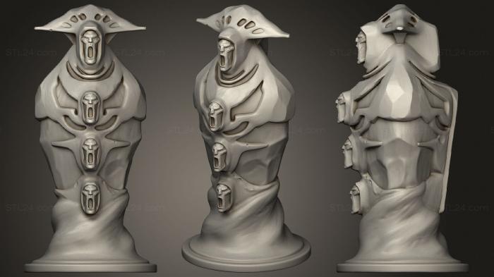 Figurines simple (Radiant Tower Dota 2 Chess, STKPR_2197) 3D models for cnc