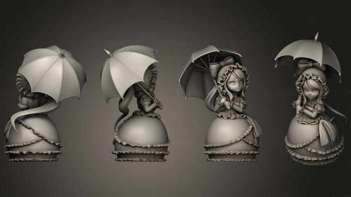 Figurines simple (Shalltear Overlord, STKPR_2232) 3D models for cnc