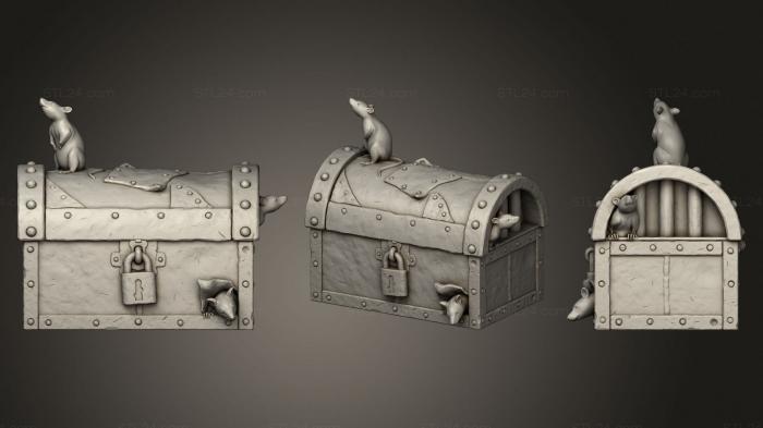 Figurines simple (Ancient Ruins Chest, STKPR_2269) 3D models for cnc