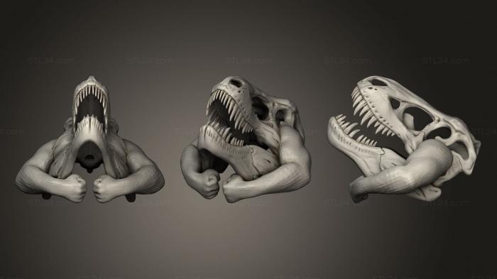 Figurines simple (Tyrannosaurus Flex, STKPR_2292) 3D models for cnc