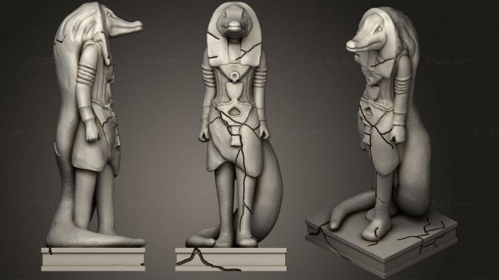 Figurines simple (Ammit Statue, STKPR_2335) 3D models for cnc