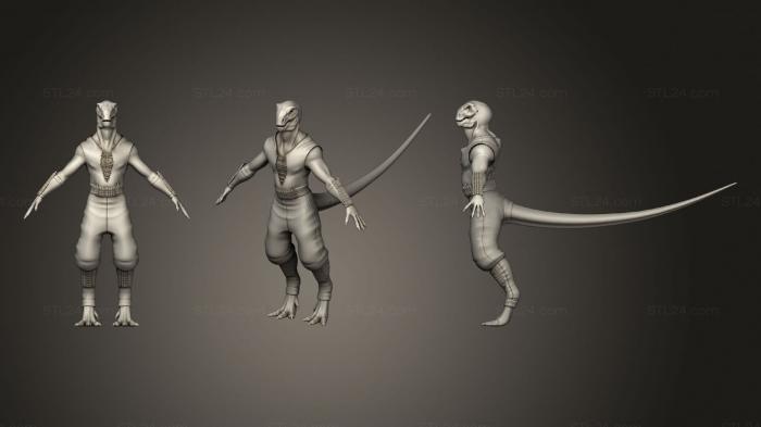 Figurines simple (Anthroposaurus, STKPR_2338) 3D models for cnc
