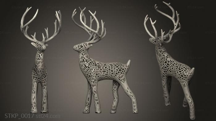 Deer Small 120 Mm Voronoi