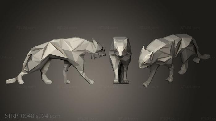 Low Poly Black Panther