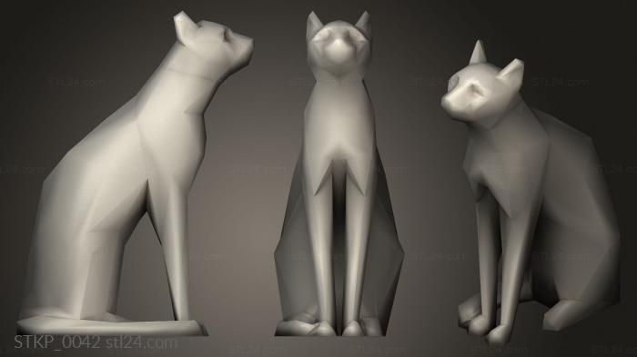 Low Poly GayerAnderson Egyptian Cat