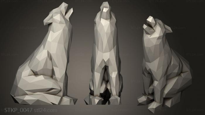 Low Poly Wolf 1