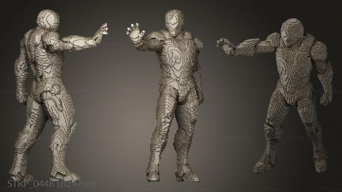 Схема Сборки Железного Человека в Майнкрафте