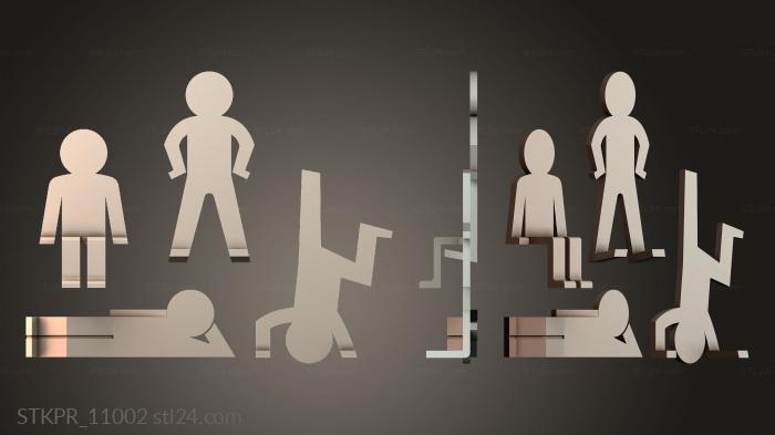 Figurines simple (STKPR_11002) 3D models for cnc