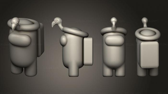 Figurines simple (Among 16, STKPR_2379) 3D models for cnc