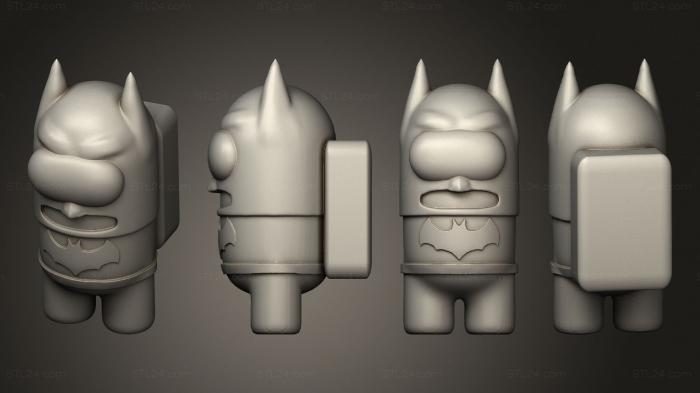 Figurines simple (Among us Batman 13, STKPR_2383) 3D models for cnc