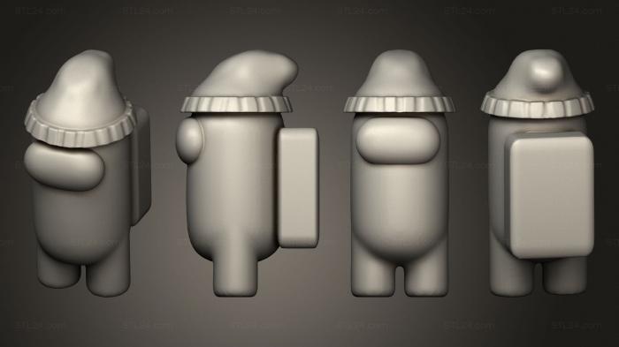 Figurines simple (Among us, STKPR_2394) 3D models for cnc