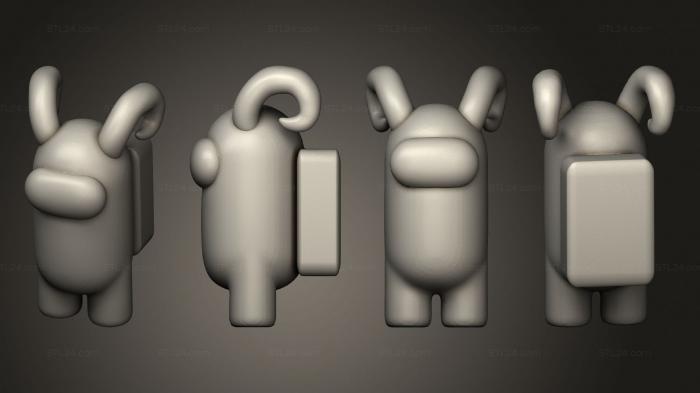 Figurines simple (Among us, STKPR_2395) 3D models for cnc