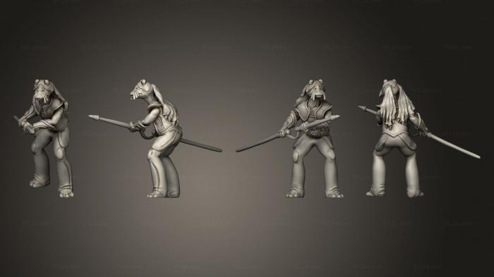 Figurines simple (Aquatic Alien General, STKPR_2405) 3D models for cnc