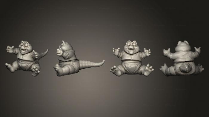 Figurines simple (baby sinclair dinosaurs disney, STKPR_2414) 3D models for cnc
