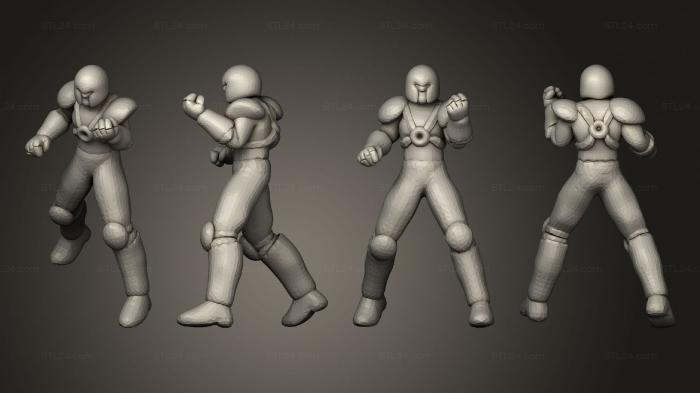 Figurines simple (Cavaleiros Gerais Sanctuary Soldier 2, STKPR_2538) 3D models for cnc