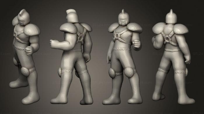 Figurines simple (Cavaleiros Gerais Sanctuary Soldier 5, STKPR_2541) 3D models for cnc