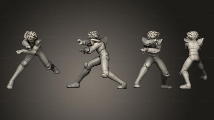 Figurines simple (Cavaleiros Gerais Seiya Manga, STKPR_2545) 3D models for cnc