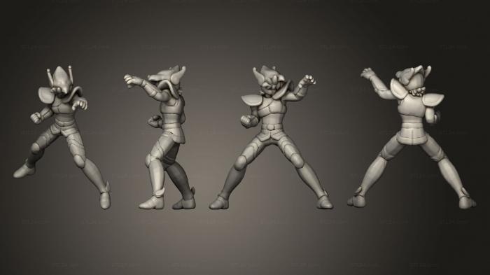 Figurines simple (Cavaleiros Gerais Seiya V 1, STKPR_2547) 3D models for cnc