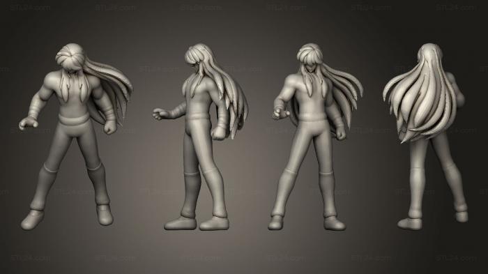 Figurines simple (Cavaleiros Gerais Shiryu Sem blusa, STKPR_2555) 3D models for cnc