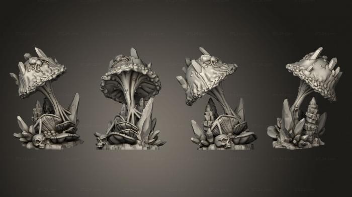 Статуэтки упрощенные (Пещерные грибы предварительно, STKPR_2575) 3D модель для ЧПУ станка