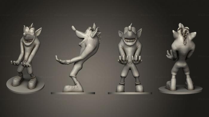 Figurines simple (Crash Bandicoot Joystick Stand, STKPR_2590) 3D models for cnc