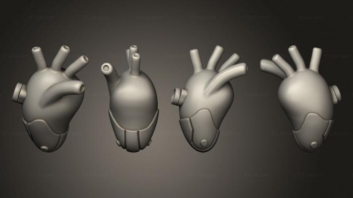 Статуэтки упрощенные (Киберпанковский торговый автомат по замене органов tech heart, STKPR_2604) 3D модель для ЧПУ станка
