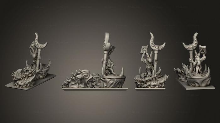 Figurines simple (Daemon Army Chariot 1, STKPR_2612) 3D models for cnc
