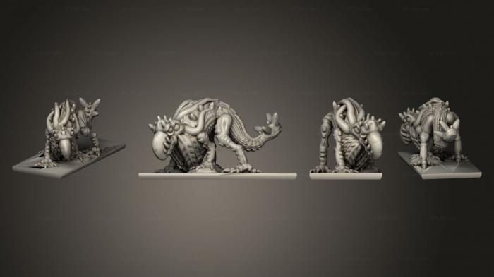 Figurines simple (Daemon Army Daemonbeast 3, STKPR_2617) 3D models for cnc