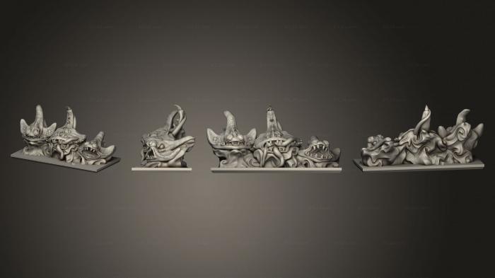 Figurines simple (Daemon Army Ray Daemons Strip 1, STKPR_2647) 3D models for cnc