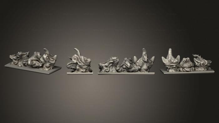 Figurines simple (Daemon Army Ray Daemons Strip 2, STKPR_2648) 3D models for cnc