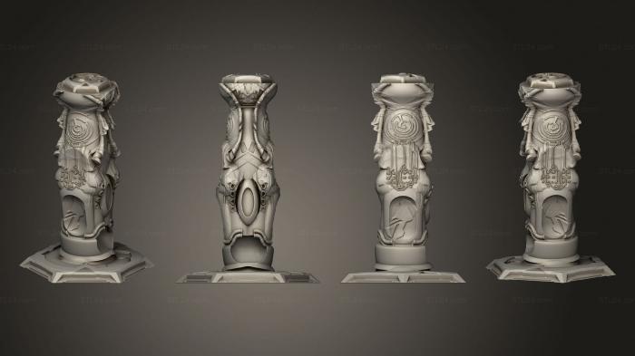 Figurines simple (Dangerous temple 008, STKPR_2650) 3D models for cnc