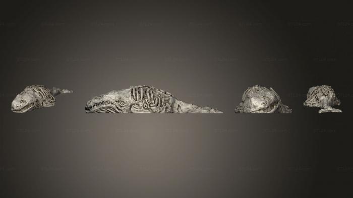 Figurines simple (Depths of Savage Atoll KS Whale Corpse Complete, STKPR_2667) 3D models for cnc