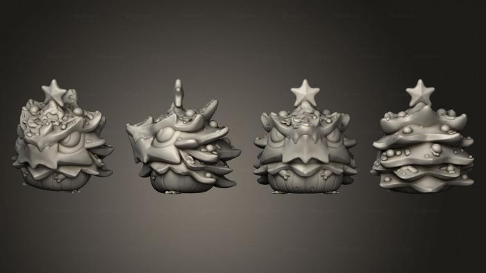 Figurines simple (Designs Chrismas tree, STKPR_2668) 3D models for cnc
