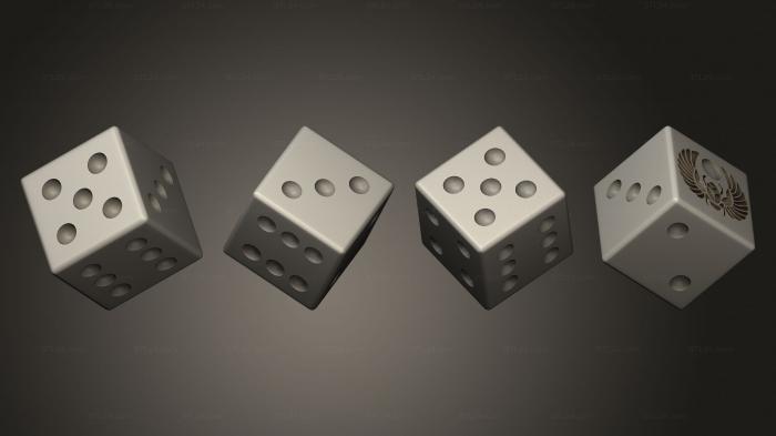 Figurines simple (Dice mm 12 1, STKPR_2678) 3D models for cnc