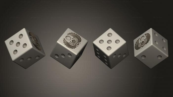 Figurines simple (Dice mm 14 1, STKPR_2680) 3D models for cnc