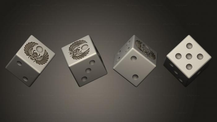 Статуэтки упрощенные (Игральные кости мм 14 6, STKPR_2681) 3D модель для ЧПУ станка