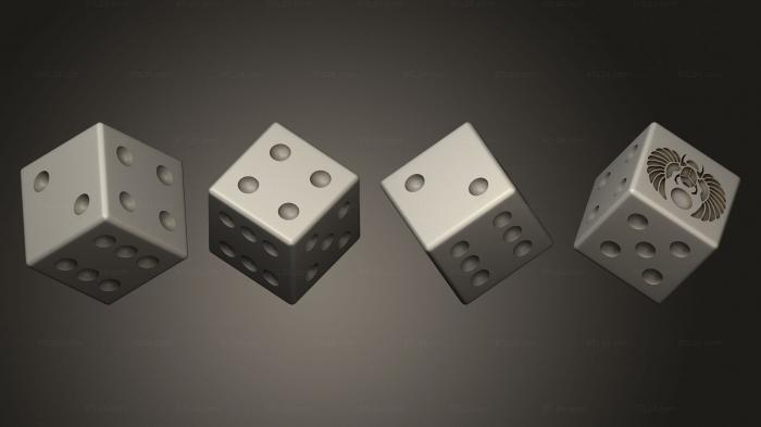 Figurines simple (Dice mm 16 1, STKPR_2682) 3D models for cnc