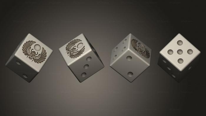 Figurines simple (Dice mm 16 6, STKPR_2683) 3D models for cnc
